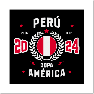 Perú Copa America 2024 Fan Tee - Passion and Pride Posters and Art